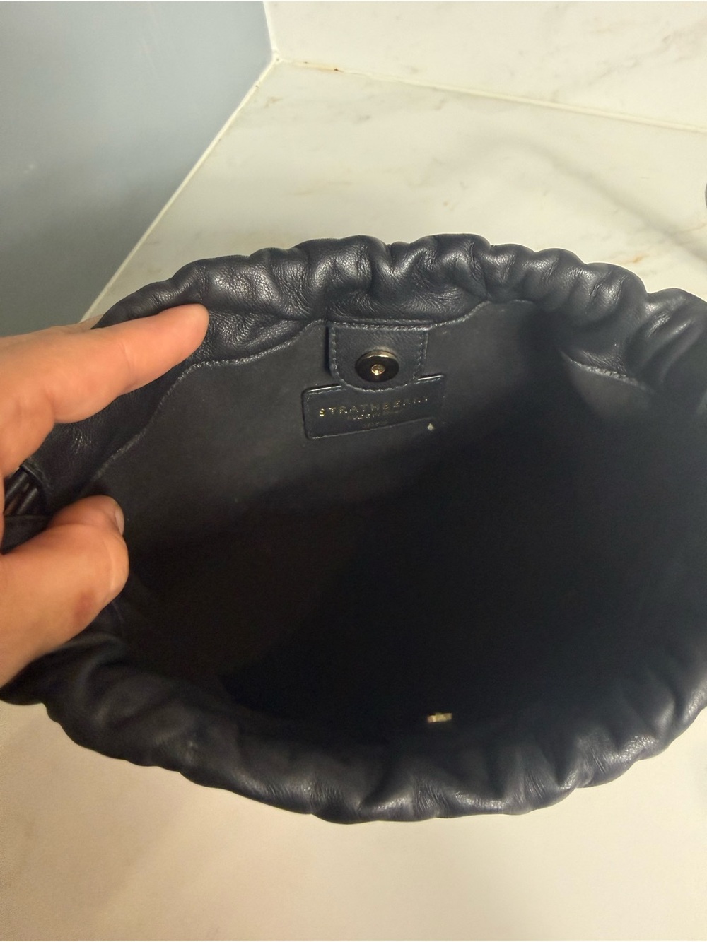Strathberry Charlotte Drawstring BLACK - Picture 11 of 12